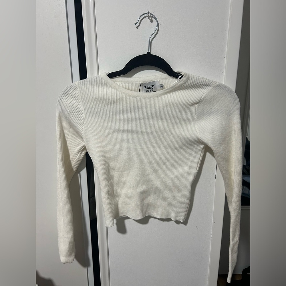 Jax Long Sleep Top White